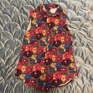 Blackmilk size S NWT peaking Peonies Business Time Shirt